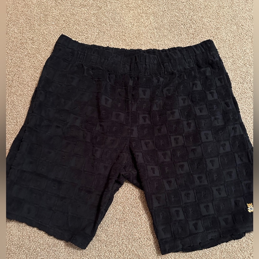 teddy fresh unisex jacquard terry cloth shorts
